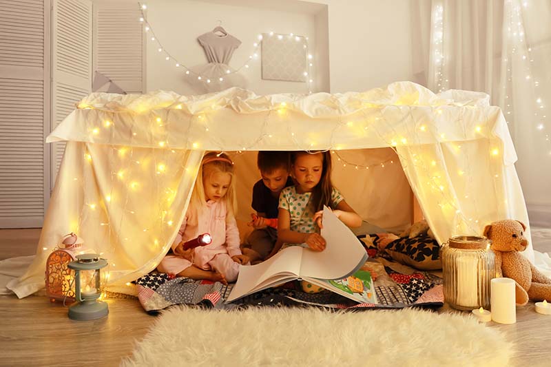 living room fort for kids